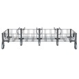 The Rubbermaid Commercial Vented Slim Jim® Stainless Steel Quadruple Dolly is designed to support and transport Vented Slim Jim® containers smoothly and efficiently through any commercial facility.