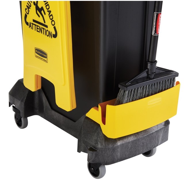 Le kit porte-accessoires Rubbermaid Slim Jim® est un système spécialement conçu pour ranger et transporter des outils de nettoyage courants.