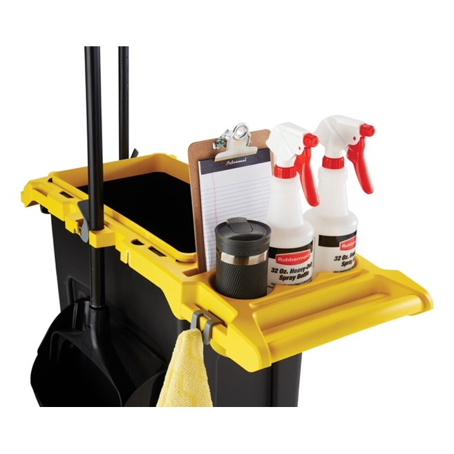 Le kit porte-accessoires Rubbermaid Slim Jim® est un système spécialement conçu pour ranger et transporter des outils de nettoyage courants.