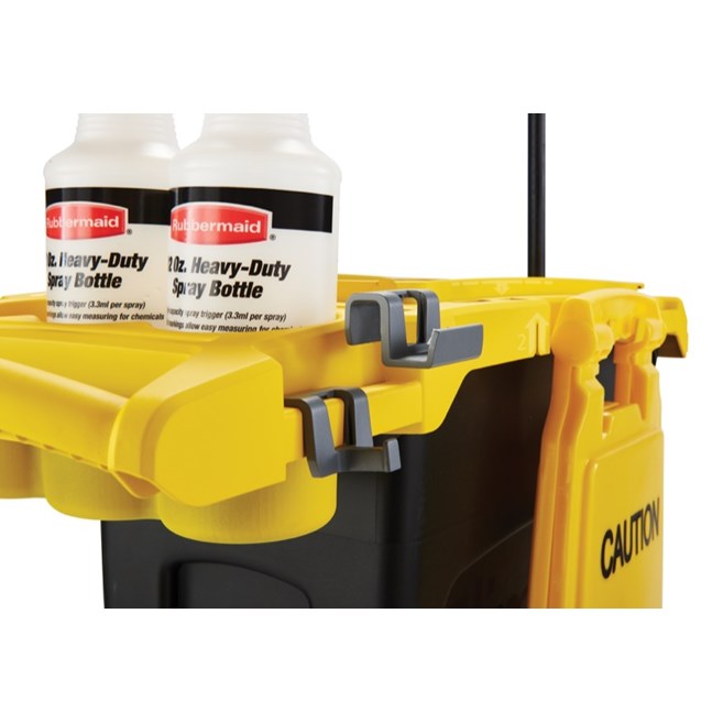 Le kit porte-accessoires Rubbermaid Slim Jim® est un système spécialement conçu pour ranger et transporter des outils de nettoyage courants.