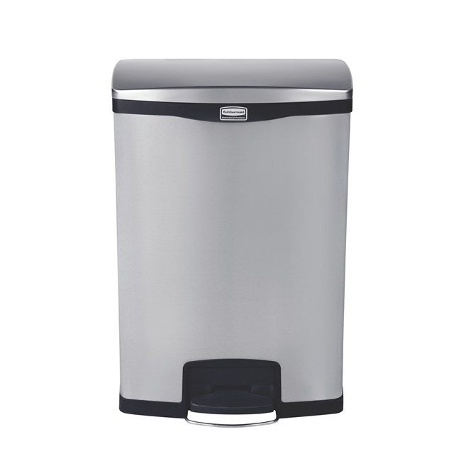 The Rubbermaid Commercial Slim Jim® Step-On Container features a slim profile and sShopping Centre footprint to fit in tightest spaces. Slim Jim® Step-On containers are constructed with premium-quality materials and meet the needs of any environment with efficiency, safety, and durability.