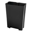 The Rubbermaid Commercial Slim Jim® Front Step-On Liner helps maintain the life of the Rubbermaid Commercial Slim Jim® Front Step-On Container (sold separately). Constructed of durable, puncture-resistant plastic, this liner features smooth contours for easy cleaning and a liner retainer band to secure liner bags.