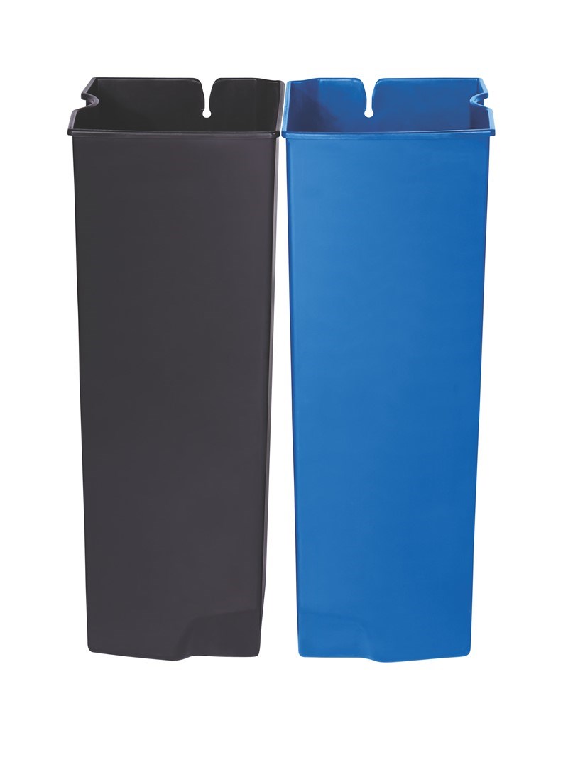 Dieser Slim Jim®-Innenbehälter von Rubbermaid Commercial ist für den Slim Jim® Step-On-Tretabfallbehälter mit Pedal an der Vorderseite (separat erhältlich). Hergestellt aus strapazierfähigem, durchstoßfestem Kunststoff, zeichnet sich dieser Innenbehälter durch seinen Abfallsackhalter und seine weichen Konturen aus, die eine einfache Reinigung ermöglichen.