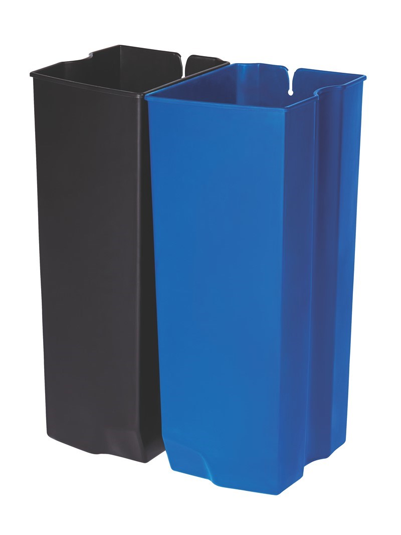 Dieser Slim Jim®-Innenbehälter von Rubbermaid Commercial ist für den Slim Jim® Step-On-Tretabfallbehälter mit Pedal an der Vorderseite (separat erhältlich). Hergestellt aus strapazierfähigem, durchstoßfestem Kunststoff, zeichnet sich dieser Innenbehälter durch seinen Abfallsackhalter und seine weichen Konturen aus, die eine einfache Reinigung ermöglichen.