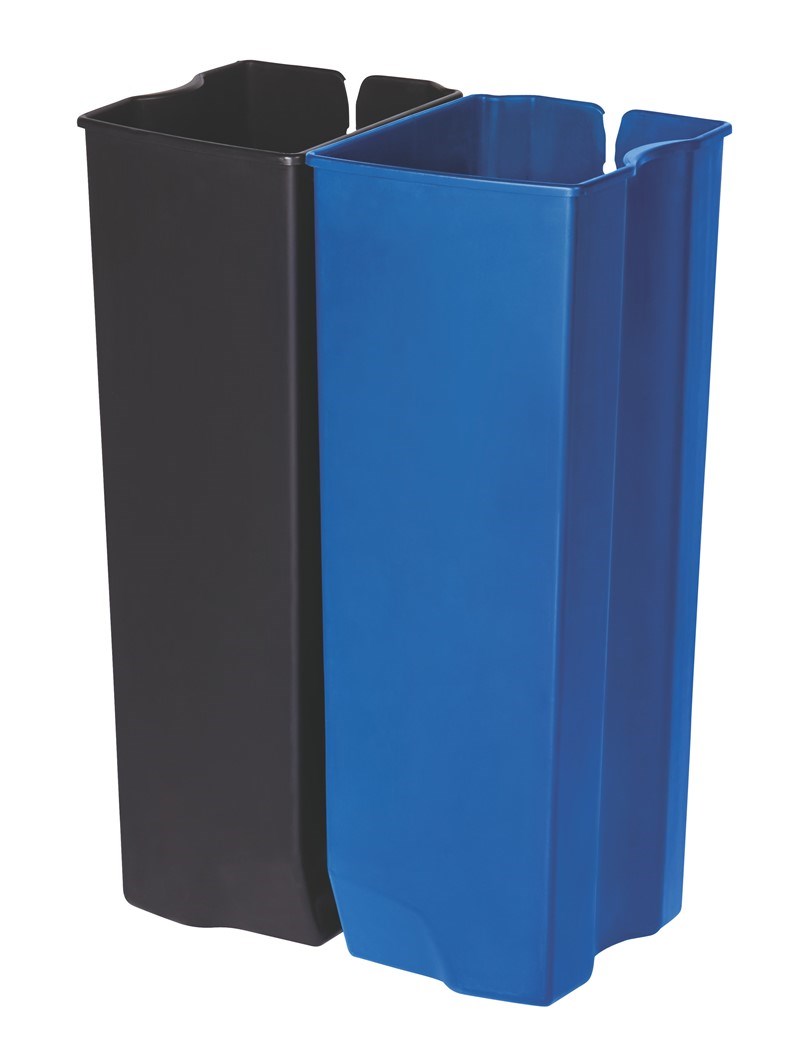 Dieser Slim Jim®-Innenbehälter von Rubbermaid Commercial ist für den Slim Jim® Step-On-Tretabfallbehälter mit Pedal an der Vorderseite (separat erhältlich). Hergestellt aus strapazierfähigem, durchstoßfestem Kunststoff, zeichnet sich dieser Innenbehälter durch seinen Abfallsackhalter und seine weichen Konturen aus, die eine einfache Reinigung ermöglichen.