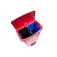 Dieser Slim Jim®-Innenbehälter von Rubbermaid Commercial ist für den Slim Jim® Step-On-Tretabfallbehälter mit Pedal an der Vorderseite (separat erhältlich). Hergestellt aus strapazierfähigem, durchstoßfestem Kunststoff, zeichnet sich dieser Innenbehälter durch seinen Abfallsackhalter und seine weichen Konturen aus, die eine einfache Reinigung ermöglichen.