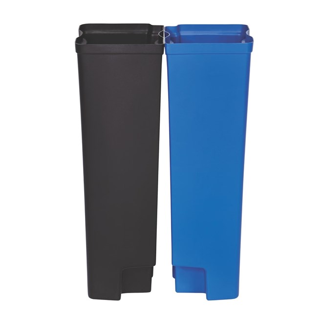 Dieser Slim Jim®-Innenbehälter von Rubbermaid Commercial ist für den Slim Jim® Step-On-Tretabfallbehälter mit Pedal an der Vorderseite (separat erhältlich). Hergestellt aus strapazierfähigem, durchstoßfestem Kunststoff, zeichnet sich dieser Innenbehälter durch seinen Abfallsackhalter und seine weichen Konturen aus, die eine einfache Reinigung ermöglichen.