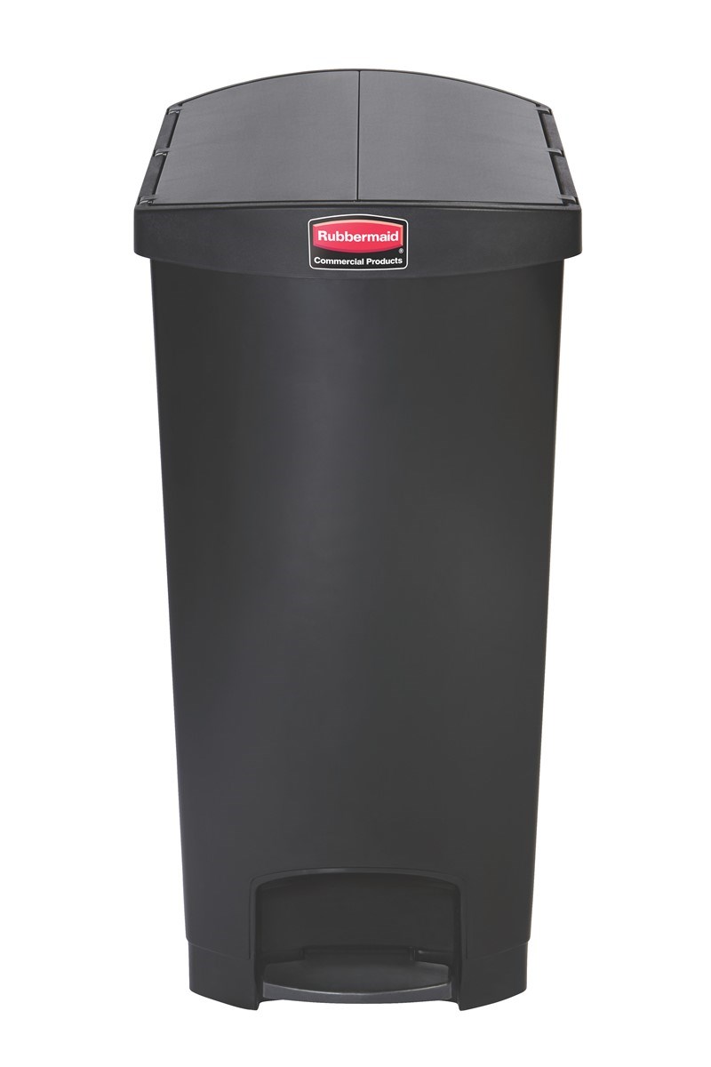 The Rubbermaid Commercial Slim Jim® Step-On Container features a slim profile and footprint to fit in tightest spaces. Slim Jim® Step-On containers are constructed with premium-quality materials and meet the needs of any environment with efficiency, safety, and durability.