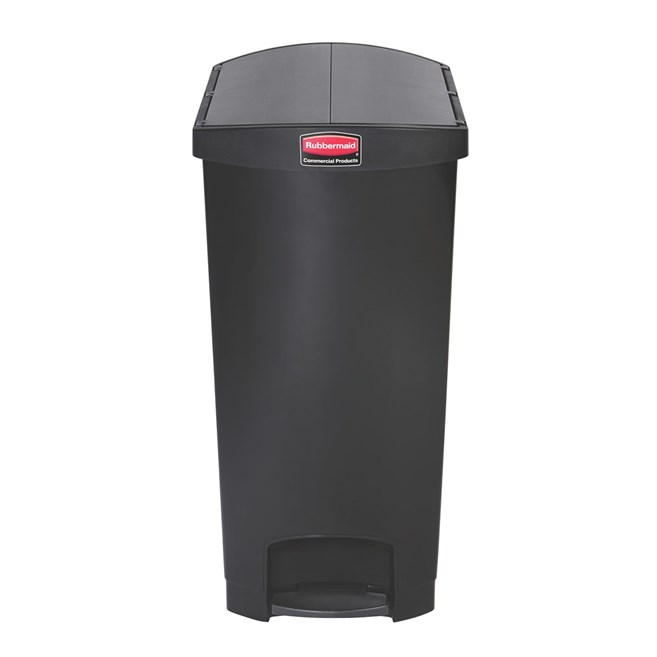 The Rubbermaid Commercial Slim Jim® Step-On Container features a slim profile and footprint to fit in tightest spaces. Slim Jim® Step-On containers are constructed with premium-quality materials and meet the needs of any environment with efficiency, safety, and durability.