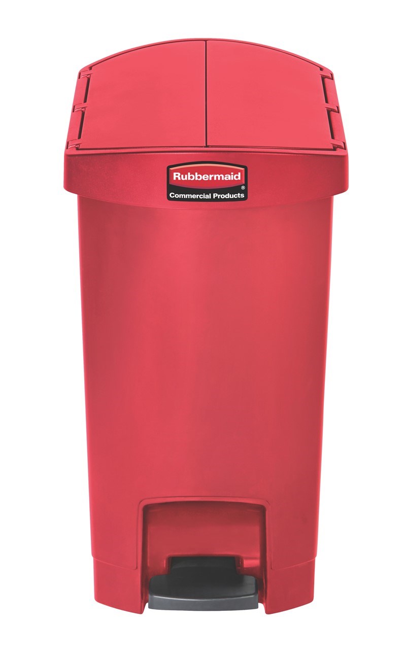 The Rubbermaid Commercial Slim Jim® Step-On Container features a slim profile and footprint to fit in tightest spaces. Slim Jim® Step-On containers are constructed with premium-quality materials and meet the needs of any environment with efficiency, safety, and durability.