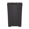 The Rubbermaid Commercial Slim Jim® End Step-On Liner helps maintain the life of the Rubbermaid Commercial Slim Jim® Front Step-On Container (sold separately). Constructed of durable, puncture-resistant plastic, this liner features smooth contours for easy cleaning and a liner retainer band to secure liner bags.