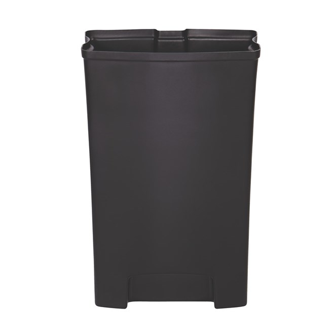 The Rubbermaid Commercial Slim Jim® End Step-On Liner helps maintain the life of the Rubbermaid Commercial Slim Jim® Front Step-On Container (sold separately). Constructed of durable, puncture-resistant plastic, this liner features smooth contours for easy cleaning and a liner retainer band to secure liner bags.