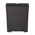 The Rubbermaid Commercial Slim Jim® End Step-On Liner helps maintain the life of the Rubbermaid Commercial Slim Jim® Front Step-On Container (sold separately). Constructed of durable, puncture-resistant plastic, this liner features smooth contours for easy cleaning and a liner retainer band to secure liner bags.
