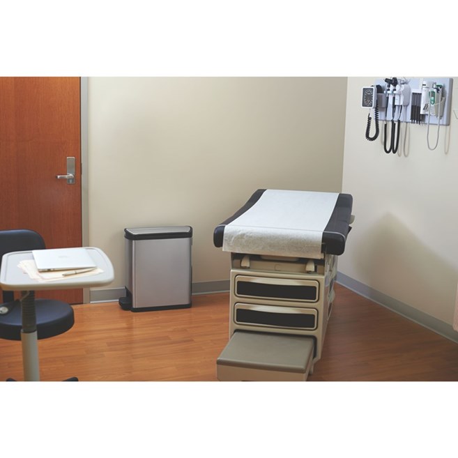 The Rubbermaid Commercial Slim Jim® Step-On Container features a slim profile and footprint to fit in tightest spaces. Slim Jim® Step-On containers are constructed with premium-quality materials and meet the needs of any environment with efficiency, safety, and durability.