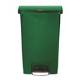 The Rubbermaid Commercial Slim Jim® Step-On Container features a slim profile and footprint to fit in tightest spaces. Slim Jim® Step-On containers are constructed with premium-quality materials and meet the needs of any environment with efficiency, safety, and durability.