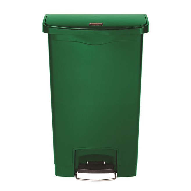 The Rubbermaid Commercial Slim Jim® Step-On Container features a slim profile and footprint to fit in tightest spaces. Slim Jim® Step-On containers are constructed with premium-quality materials and meet the needs of any environment with efficiency, safety, and durability.