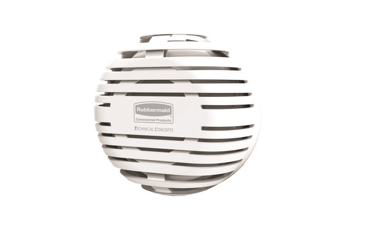 The Rubbermaid Commercial TCell™ 2.0 is a sleek odour control system that utilizes advanced fuel cell technology to deliver a precise, timed dose of high-quality fragrance for up to 45 days.