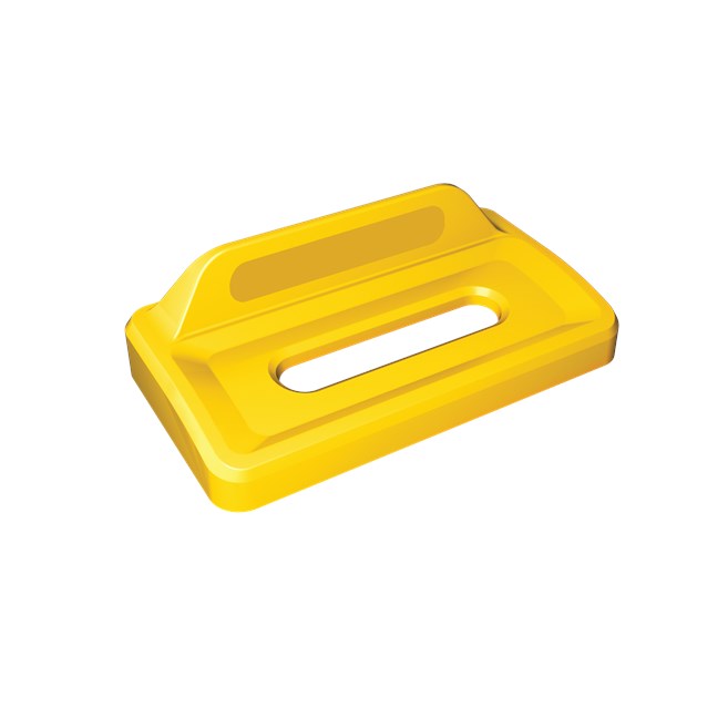 Slim Jim® recycling lids are designed to make recycling easier with consistent color-coding, lid openings and waste stream options.