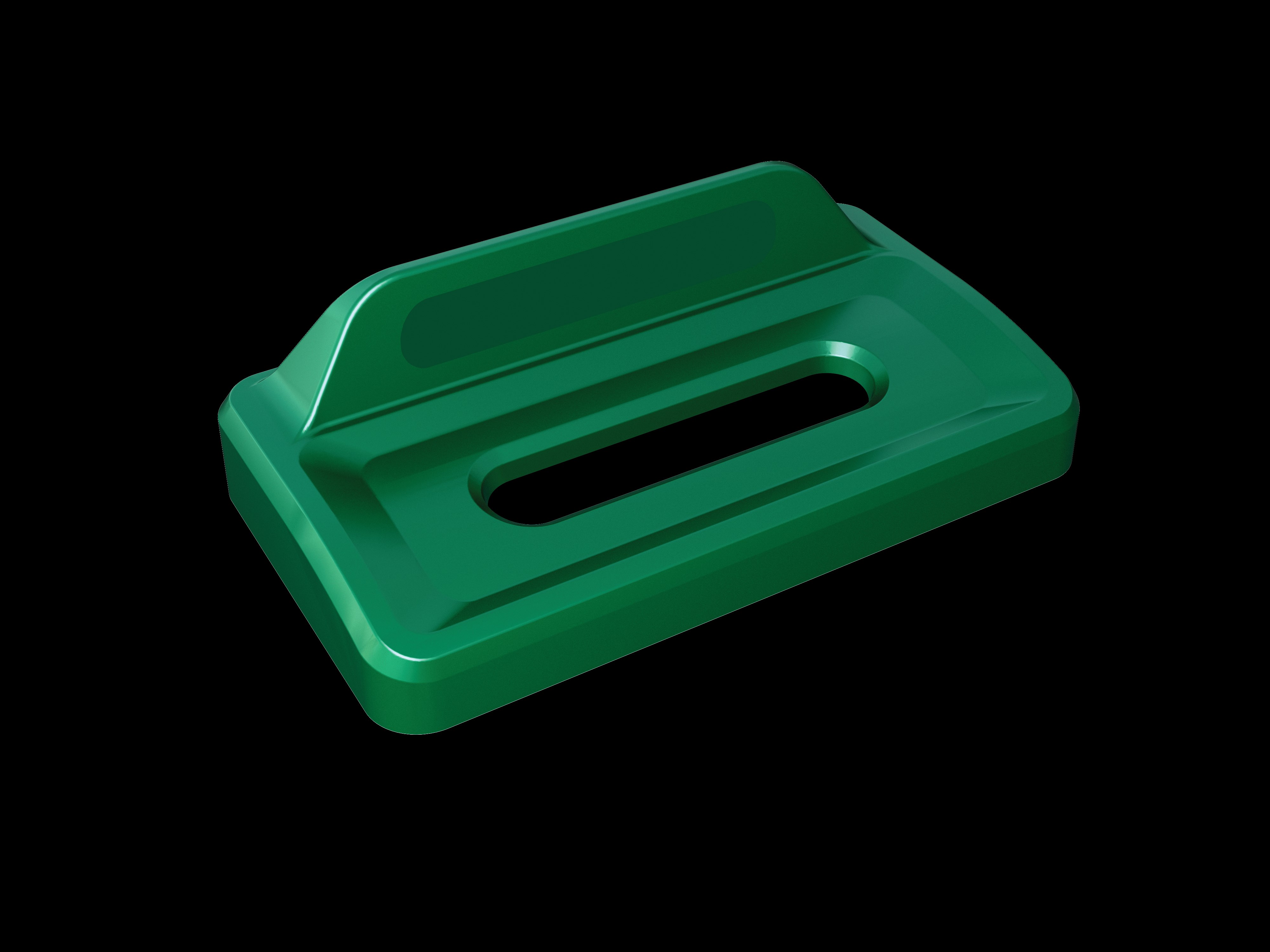 Slim Jim® recycling lids are designed to make recycling easier with consistent color-coding, lid openings and waste stream options.