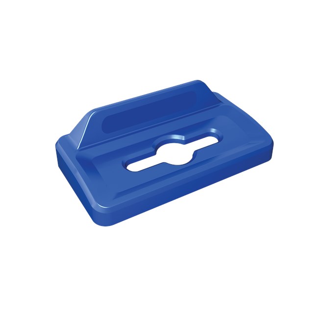 Slim Jim® recycling lids are designed to make recycling easier with consistent color-coding, lid openings and waste stream options.