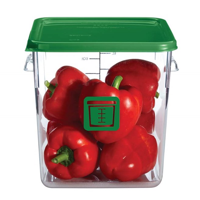 The Rubbermaid Commercial seven Colours of storage and prep tools help to reduce cross-contamination in your kitchen