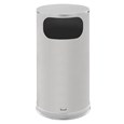 The Metallic Series 12 Gallon FGSO16 Indoor Waste Container has a sleek design that blends nicely with upscale interiors.
