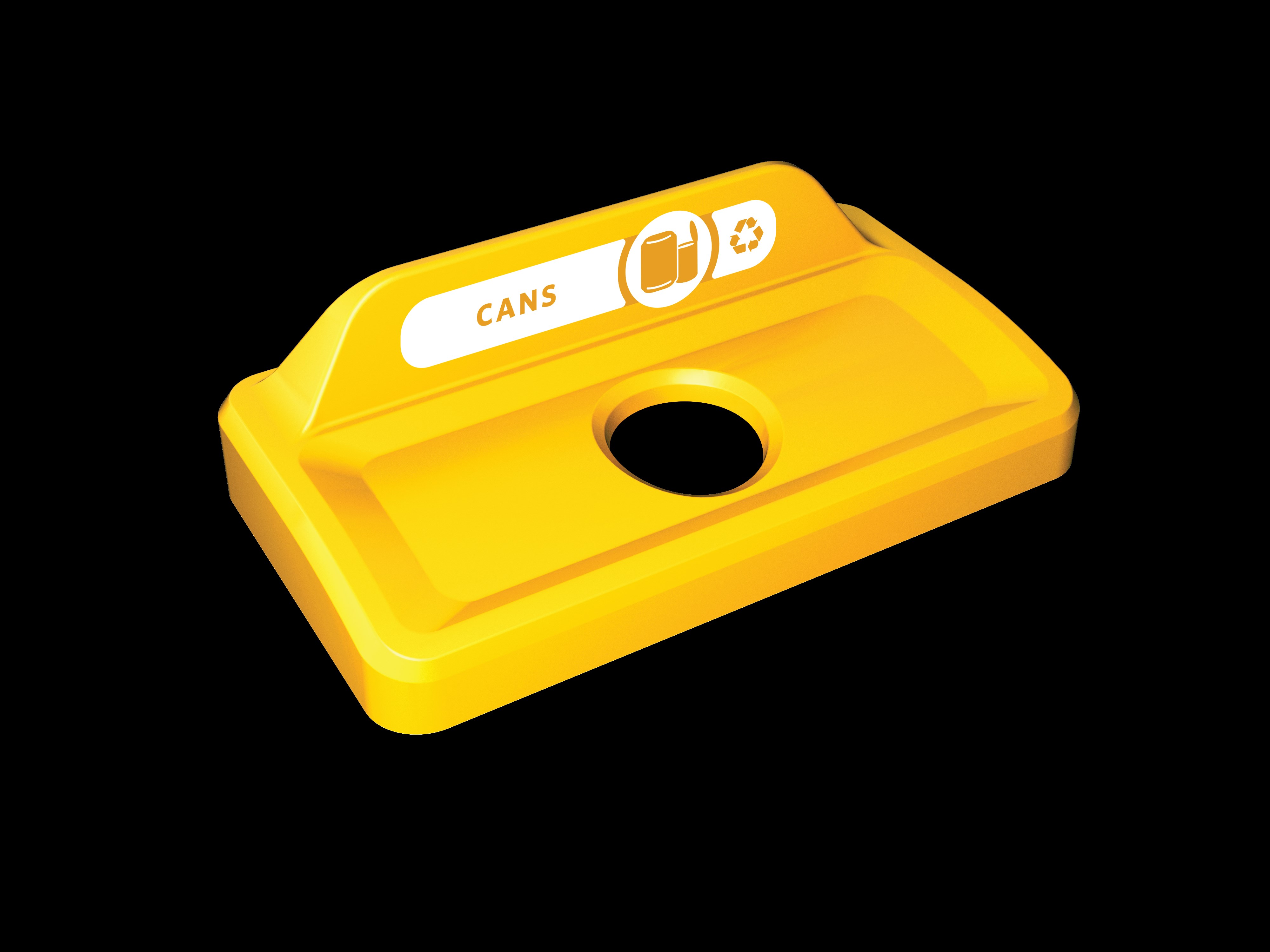 Slim Jim® recycling lids are designed to make recycling easier with consistent color-coding, lid openings and waste stream options.