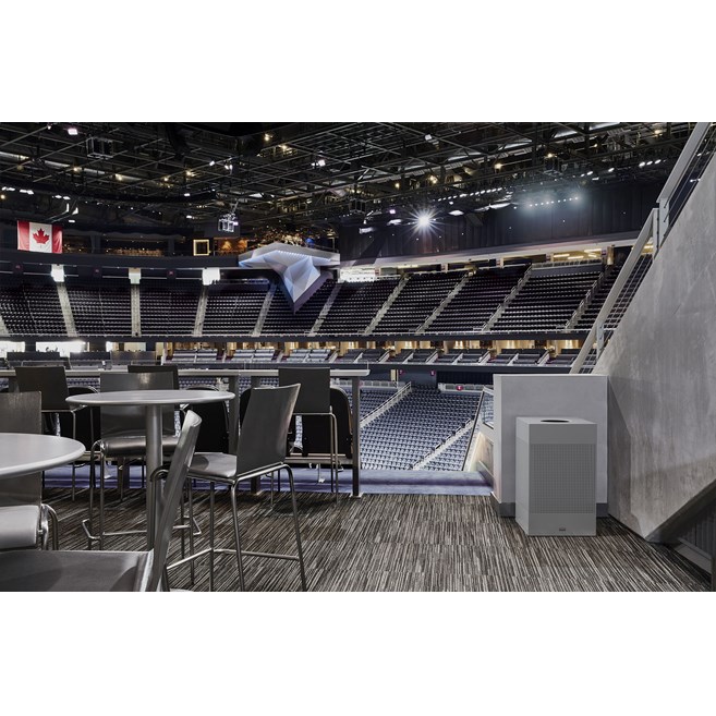 The sleek Silhouettes 40 Gallon FGSC22 Decorative Square Indoor Waste Container has a contemporary perforated pattern designed to seamlessly and beautifully blend with modern facilities and environments. High-quality materials and craftsmanship ensure containers can withstand the rigors of everyday use.
