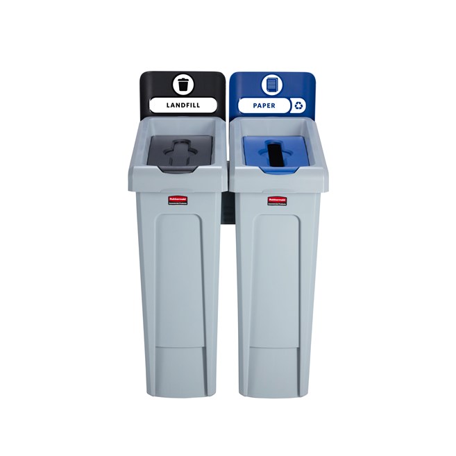 Una soluzione per il riciclo flessibile e funzionale dall'aspetto elegante.