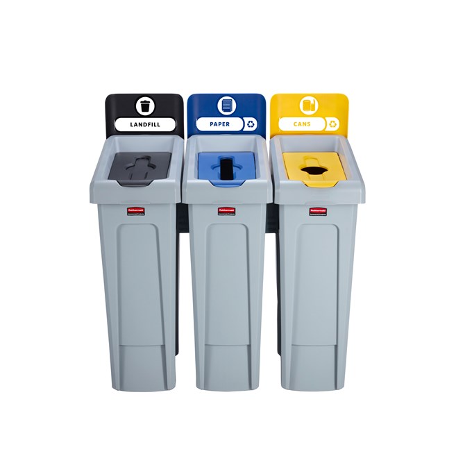 Una soluzione per il riciclo flessibile e funzionale dall'aspetto elegante.