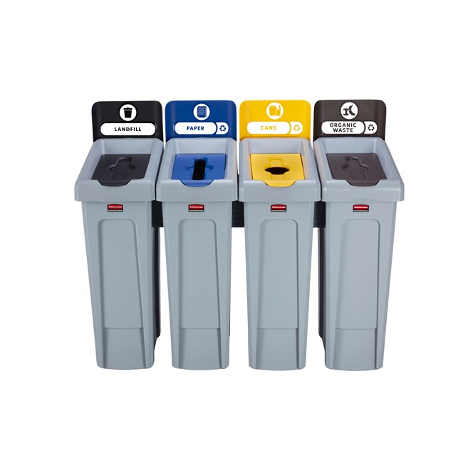 Una soluzione per il riciclo flessibile e funzionale dall'aspetto elegante.