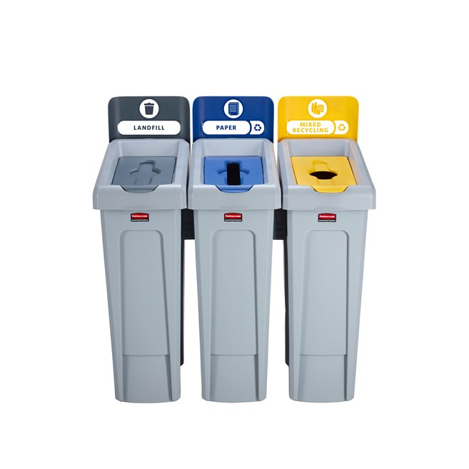 An adaptable recycling solution offers a front-of-house look with back-of-house functionality.