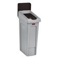 Slim Jim® Recycling Station Lid Inserts provide intuitive lid openings that promote recycling and improve productivity.