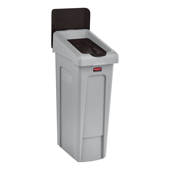 Slim Jim® Recycling Station Lid Inserts provide intuitive lid openings that promote recycling and improve productivity.