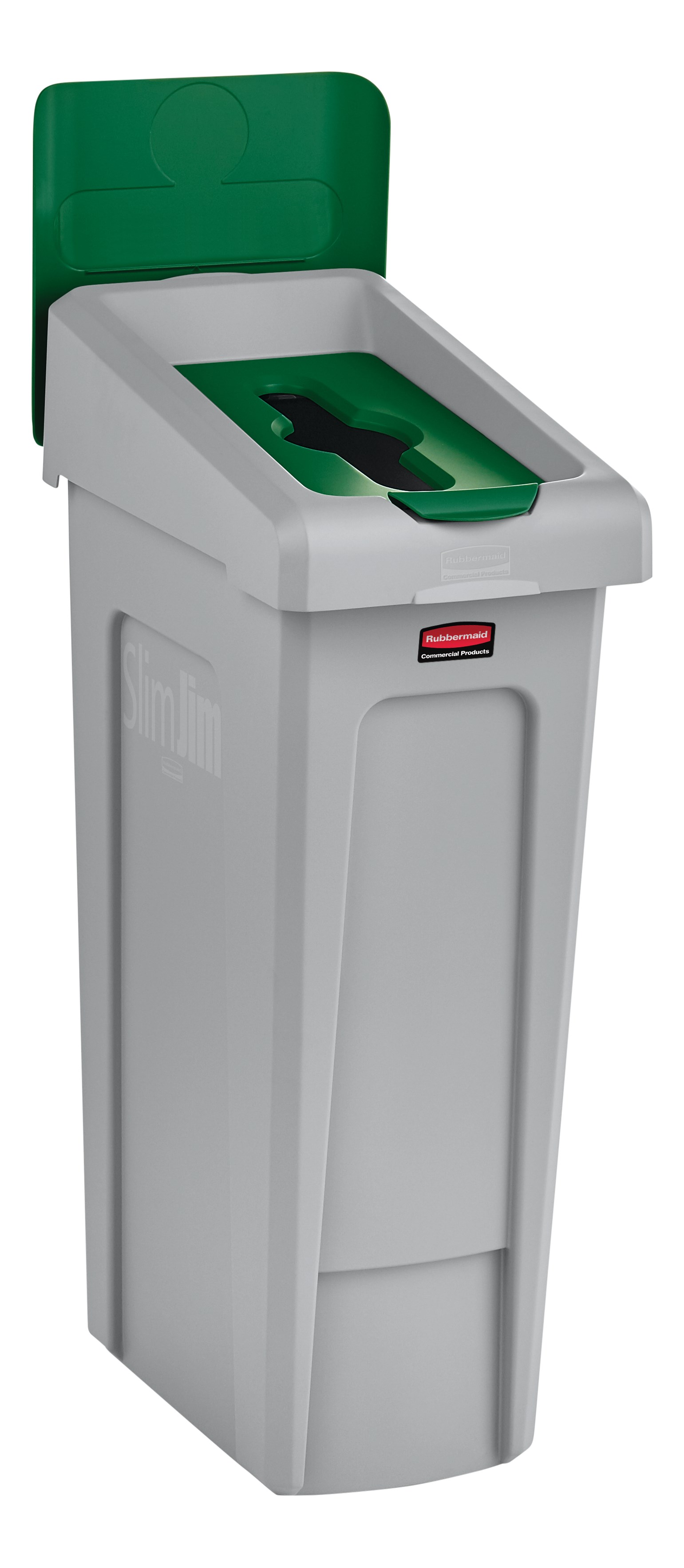 Slim Jim® Recycling Station Lid Inserts provide intuitive lid openings that promote recycling and improve productivity.