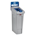 Slim Jim® Recycling Station Lid Inserts provide intuitive lid openings that promote recycling and improve productivity.