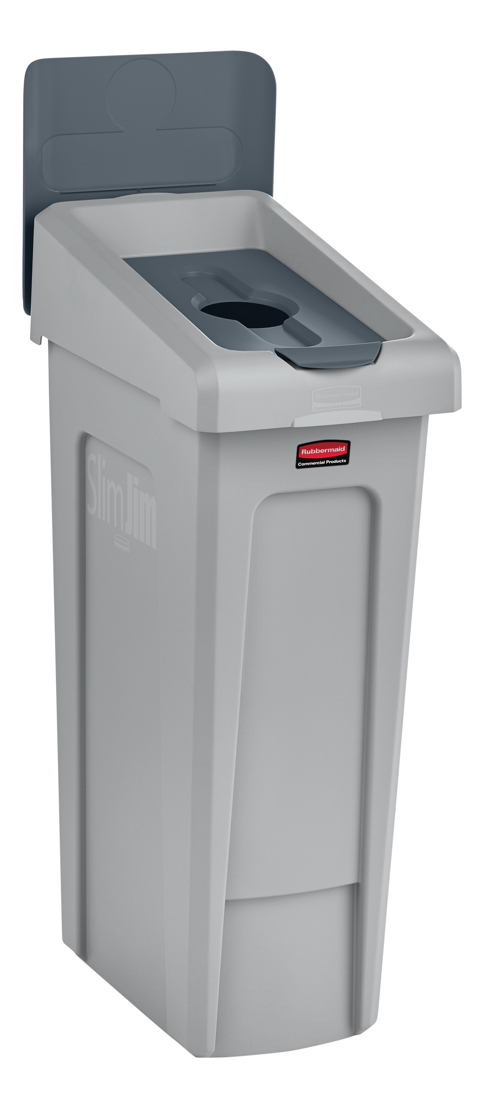 Upgrade your Slim Jim® Recycling Station with a durable, easy-to-install lid insert designed to support streamlined and efficient waste separation in any environment.
