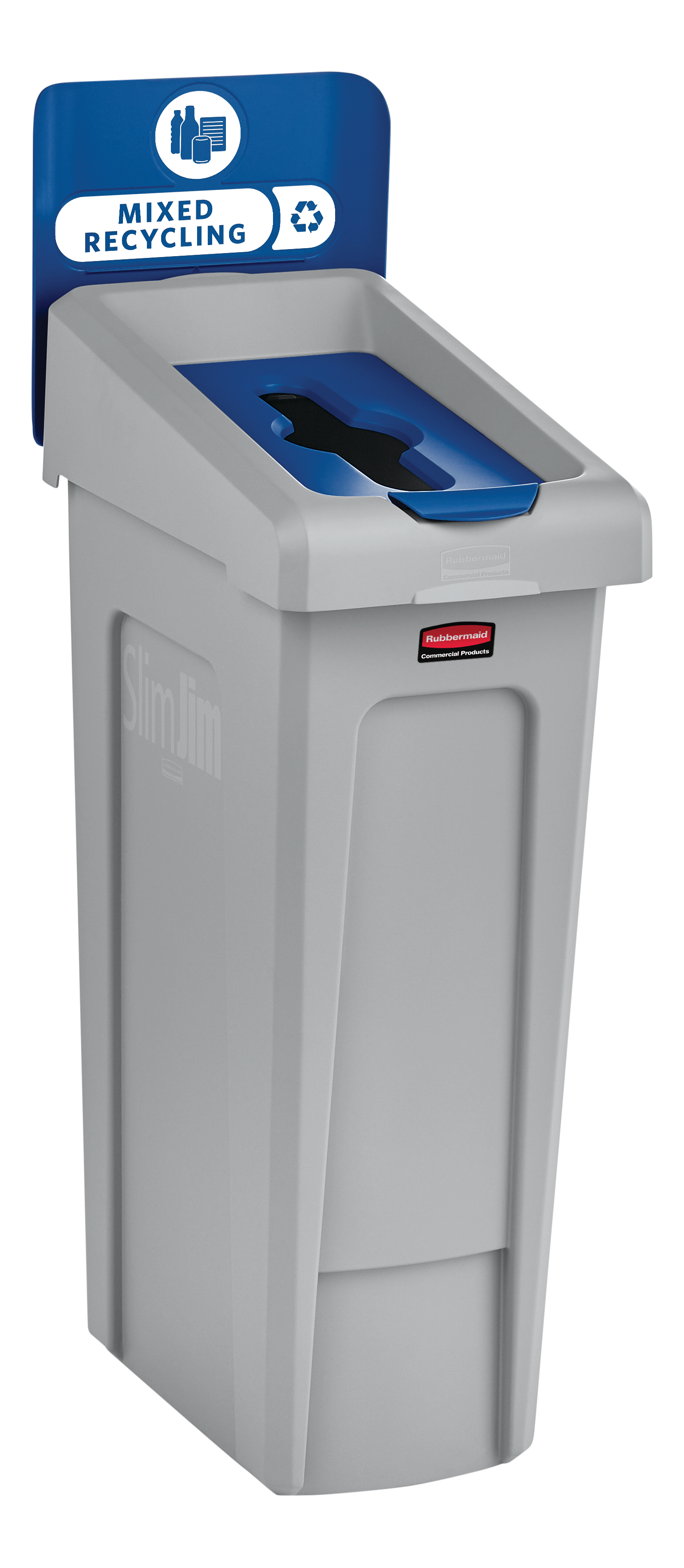 Upgrade your Slim Jim® Recycling Station with a durable, easy-to-install lid insert designed to support streamlined and efficient waste separation in any environment.