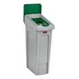 Slim Jim® Recycling Station Lid Inserts provide intuitive lid openings that promote recycling and improve productivity.