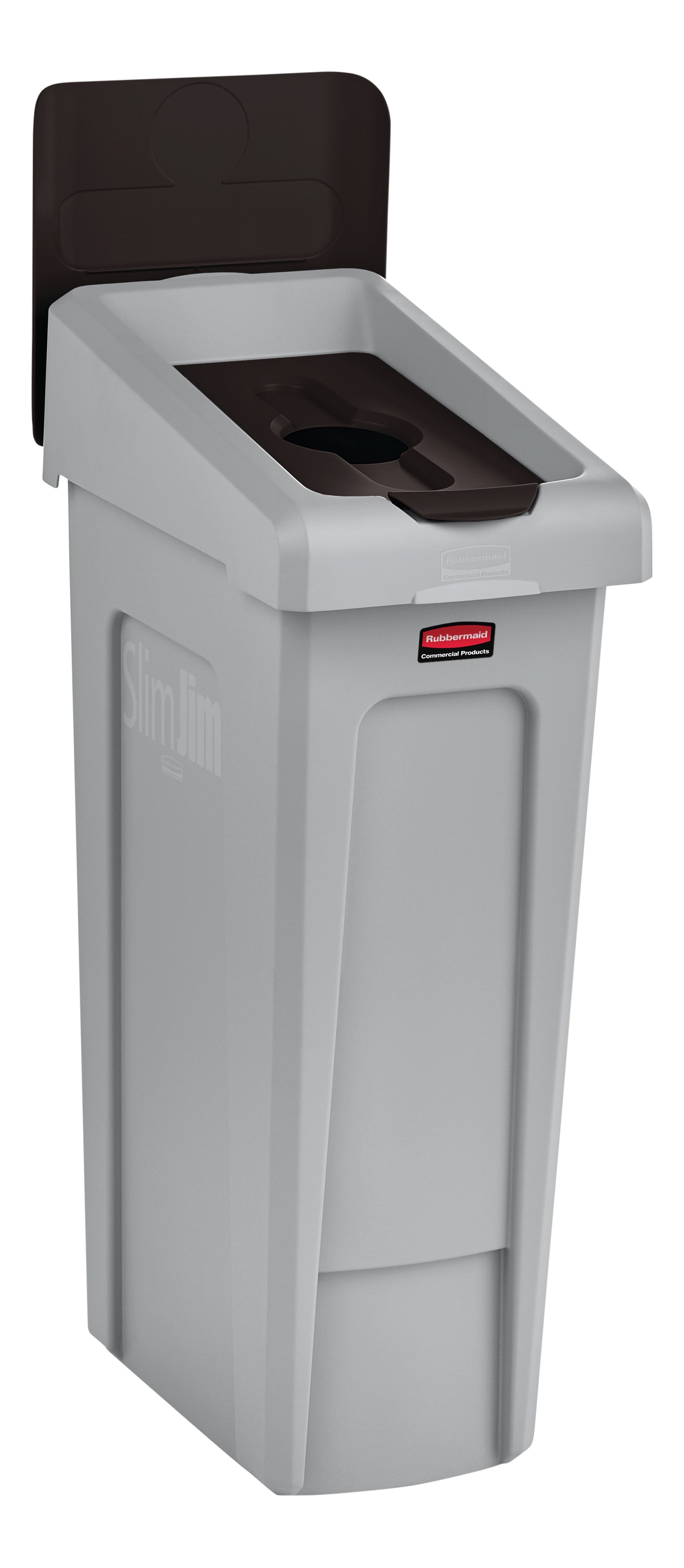 Slim Jim® Recycling Station Lid Inserts provide intuitive lid openings that promote recycling and improve productivity.