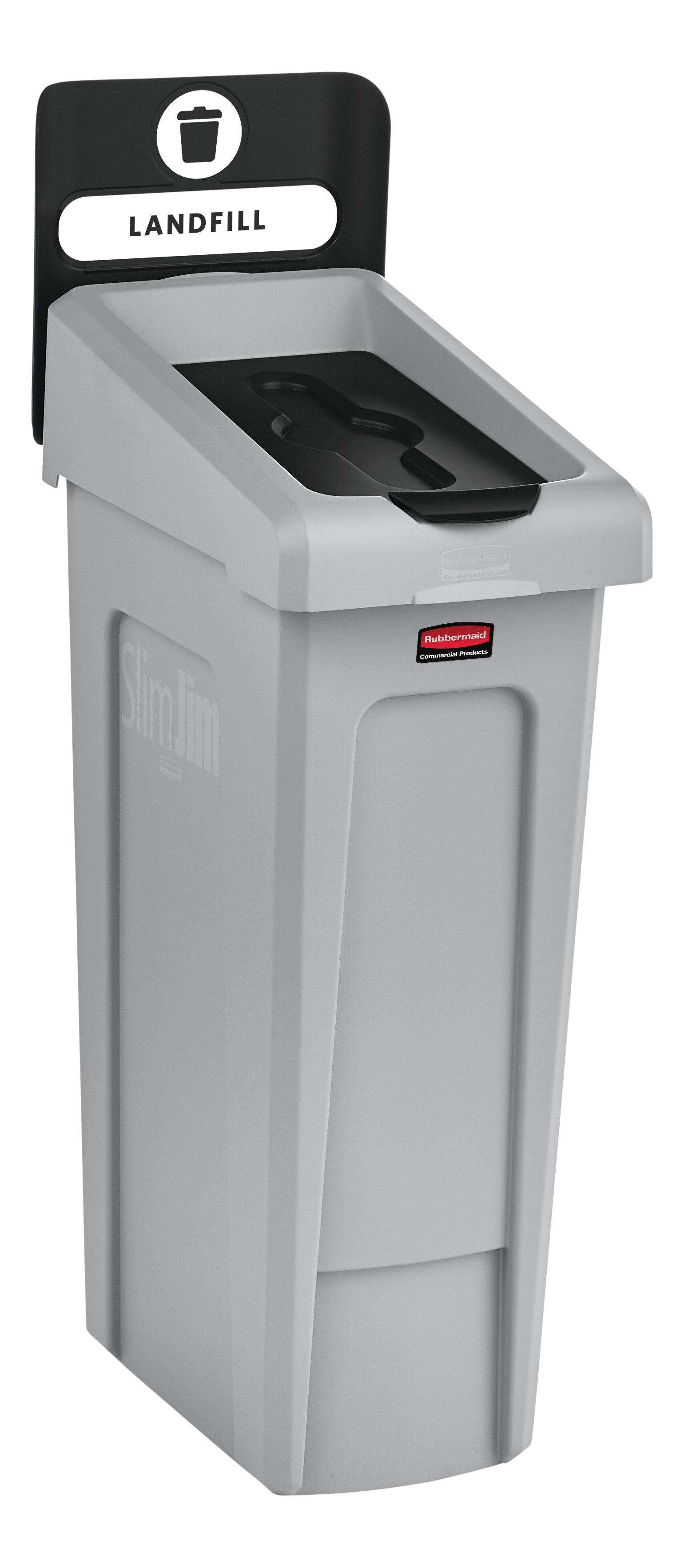 Upgrade your Slim Jim® Recycling Station with a durable, easy-to-install lid insert designed to support streamlined and efficient waste separation in any environment.