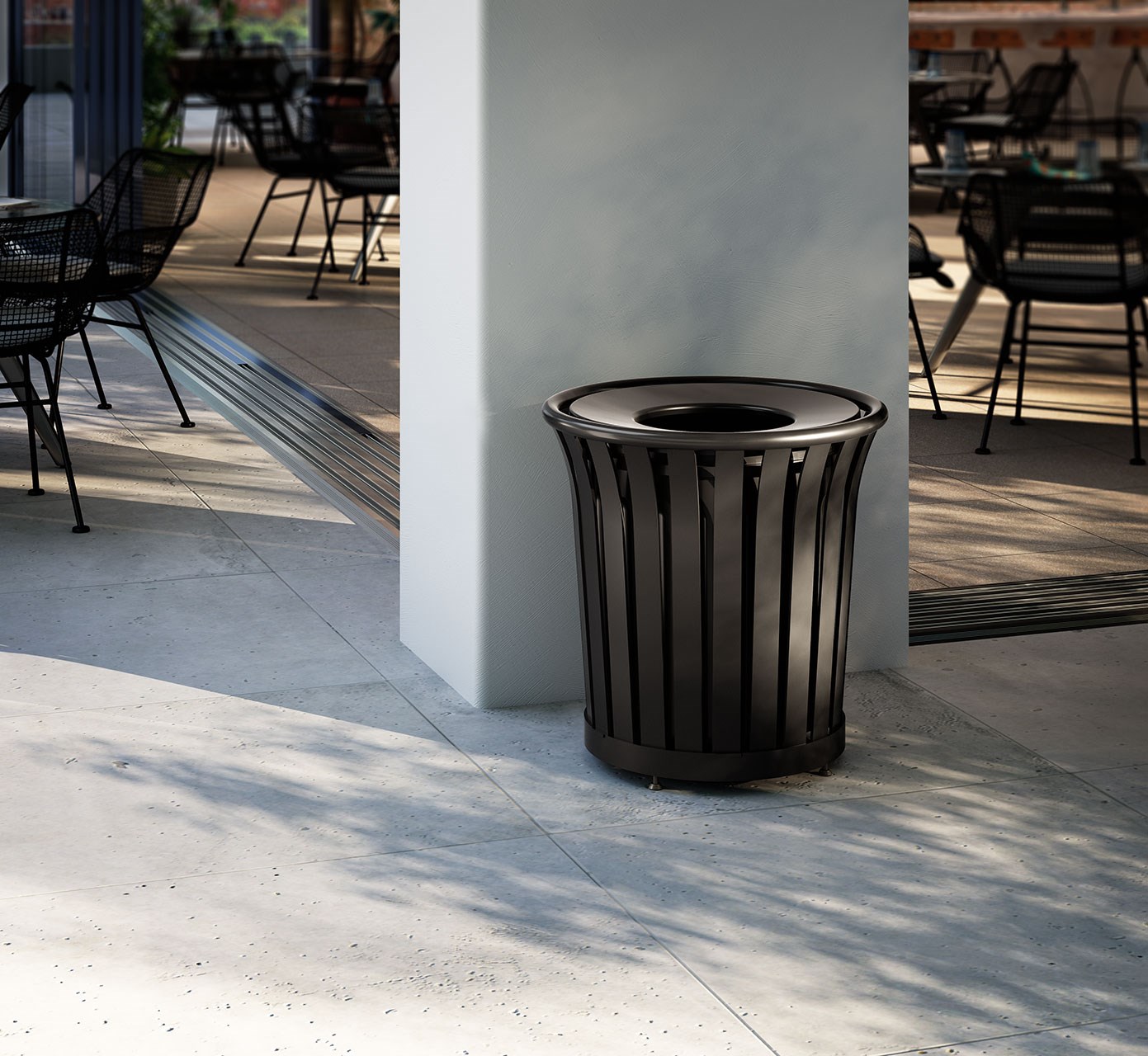The Americana Series™ decorative outdoor waste containers maintain an upscale appearance while providing exceptional waste control. Rugged steel construction with multiple layers of powder coating ensure years of trouble-free outdoor use.