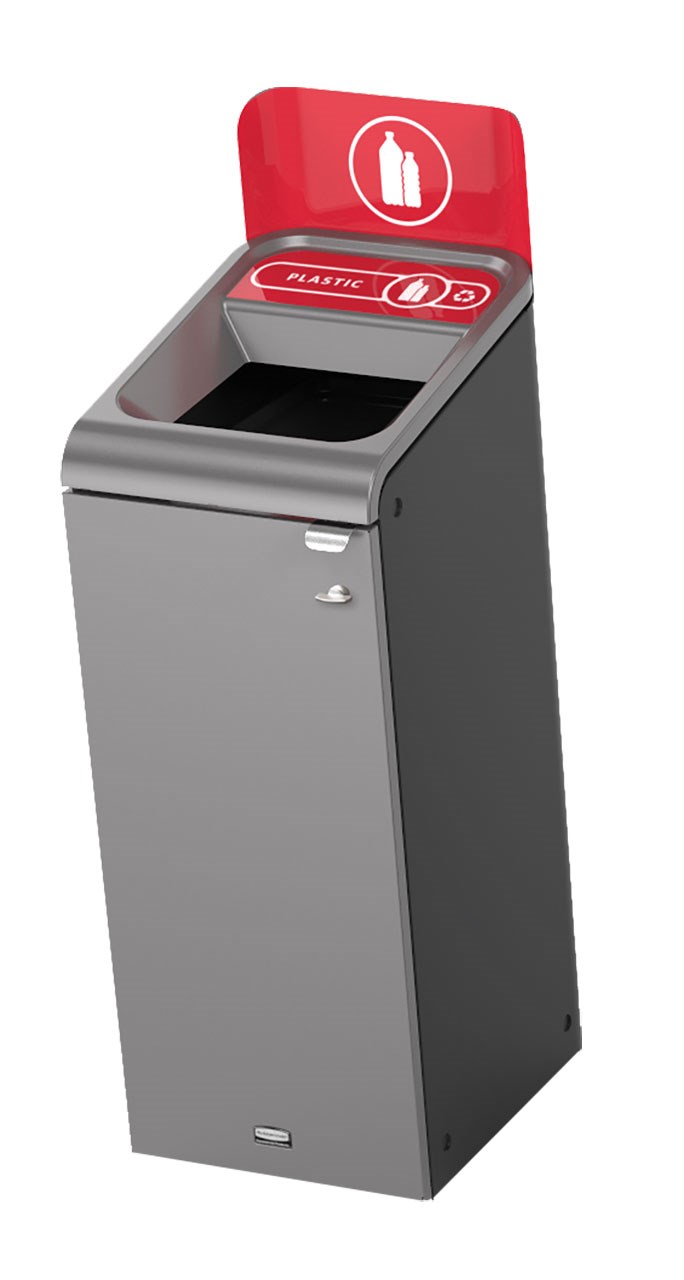The Rubbermaid Commercial Configure™ Waste Receptacle Trash Can Sign helps increase waste management compliance.