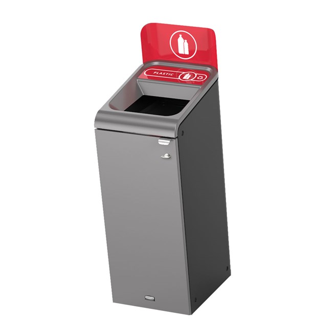 The Rubbermaid Commercial Configure™ Waste Receptacle Trash Can Sign helps increase waste management compliance.