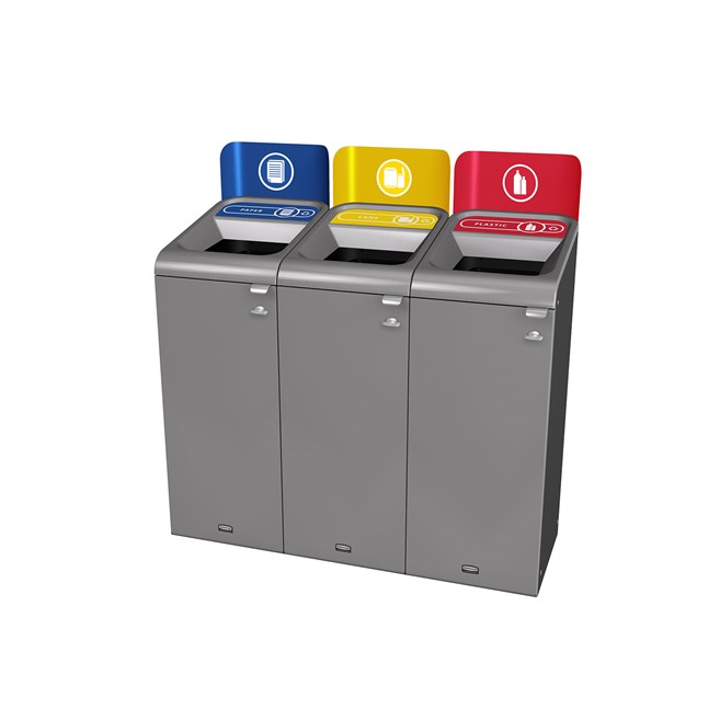 The Rubbermaid Commercial Configure™ Waste Receptacle Trash Can Sign helps increase waste management compliance.