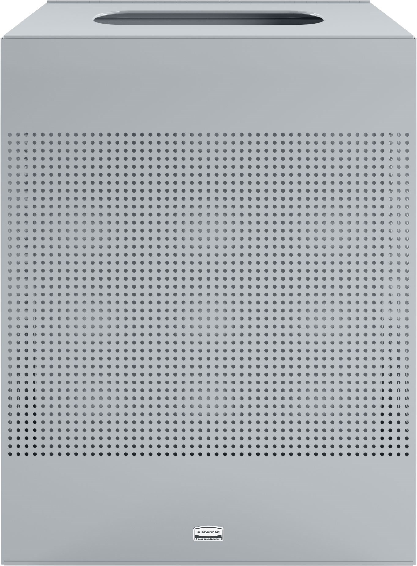 The sleek Silhouettes 22.5 Gallon FGSR18 Decorative Rectangle Indoor Waste Container has a contemporary perforated pattern designed to seamlessly and beautifully blend with modern facilities and environments. High-quality materials and craftsmanship ensure containers can withstand the rigors of everyday use.