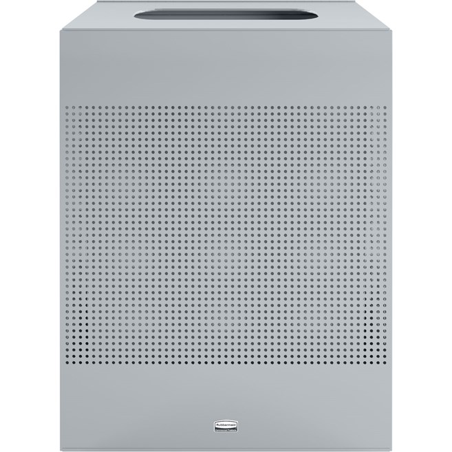 The sleek Silhouettes 22.5 Gallon FGSR18 Decorative Rectangle Indoor Waste Container has a contemporary perforated pattern designed to seamlessly and beautifully blend with modern facilities and environments. High-quality materials and craftsmanship ensure containers can withstand the rigors of everyday use.