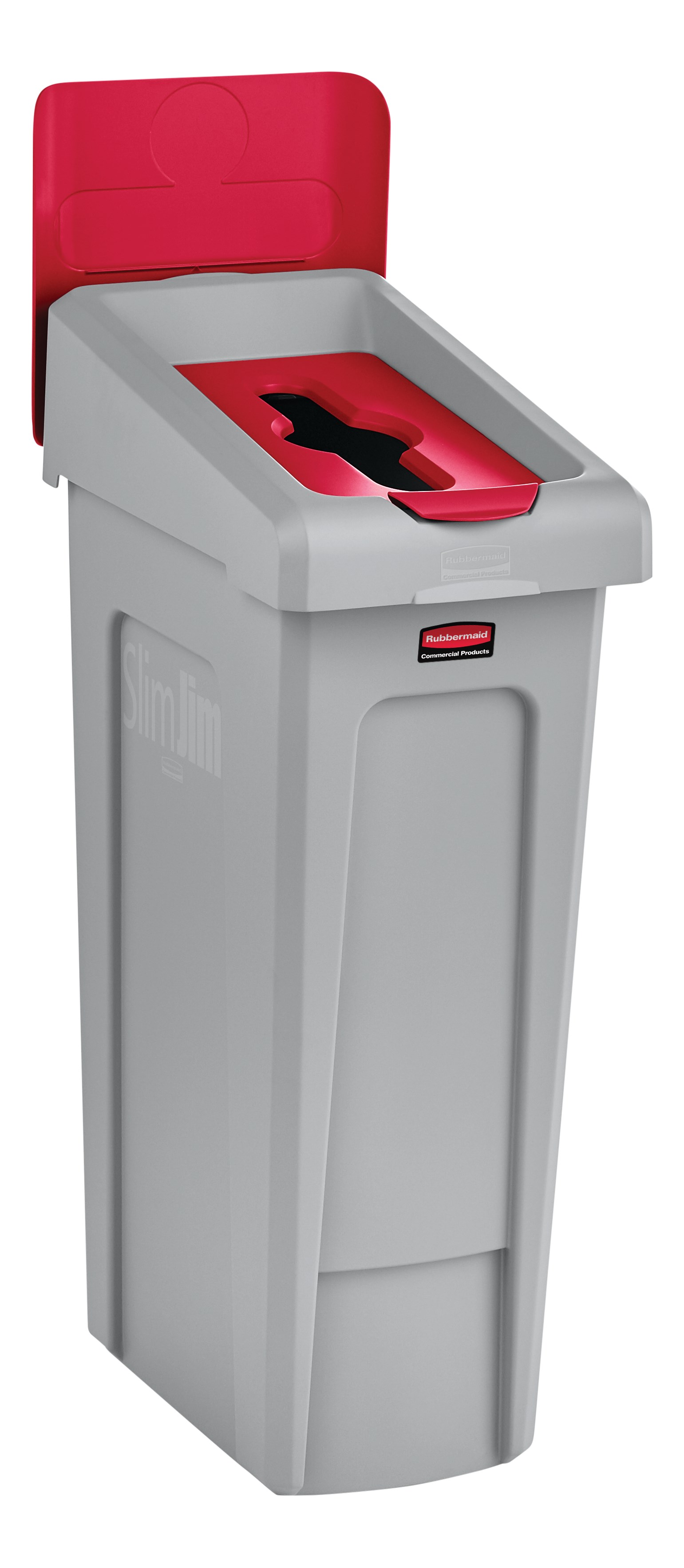Slim Jim® Recycling Station Lid Inserts provide intuitive lid openings that promote recycling and improve productivity.