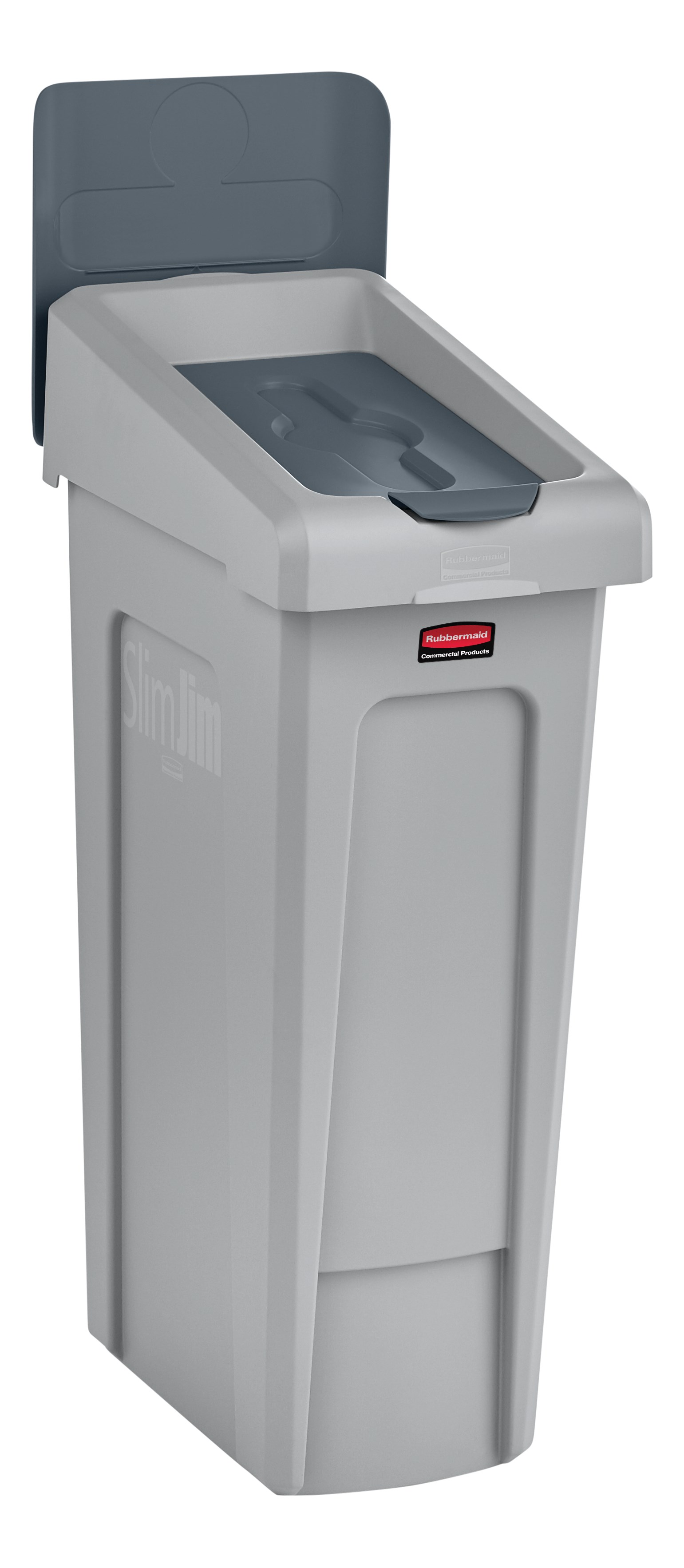 Slim Jim® Recycling Station Lid Inserts provide intuitive lid openings that promote recycling and improve productivity.