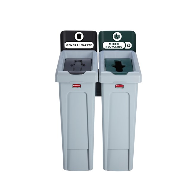 Una soluzione per il riciclo flessibile e funzionale dall'aspetto elegante.